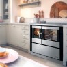 Cuisiniere a bois CADEL KOOK 80 Acier ou Inox - Encastrable