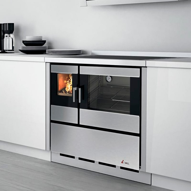 Cuisiniere a bois CADEL KOOK 90 - Moderne et encastrable